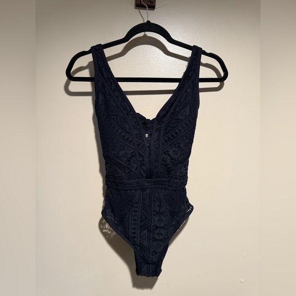 BECCA Black Lace One Piece Swimsuit - Picture 2 of 10